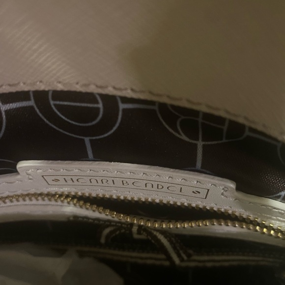 Henri Bendel Cream and Pink Floral Satchel - Picture 7 of 8